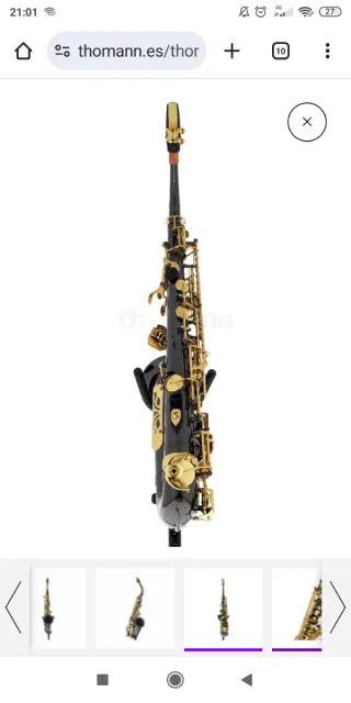 Saxofón Thomann TAS-180 Negro