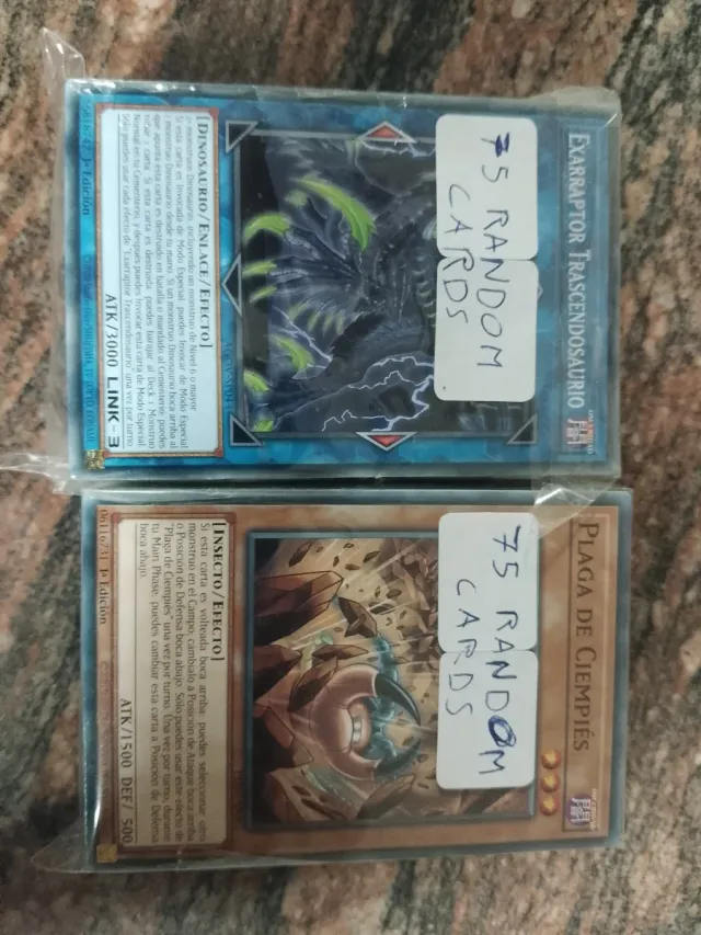 150 Cartas Yu-Gi-Oh! Aleatorias + deck box + lata