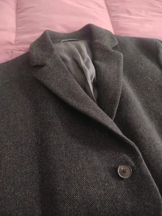 Cappotto Boss Hugo Boss 82% Lana Vergine Grigio