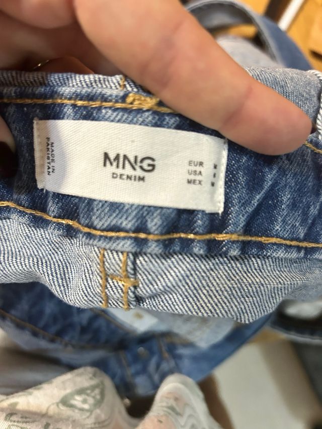 Vestido Peto Vaquero Mango Talla M