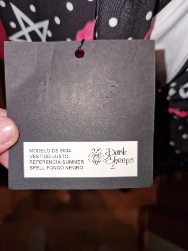 Vestido calaveras y estrellas talla L