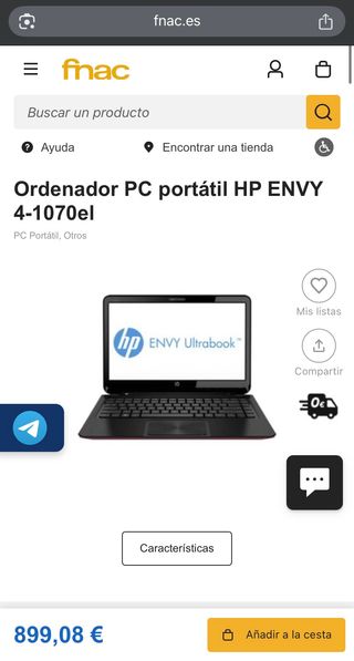 HP ENVY PORTATIL ULTRABOOK ORDENADOR BEATS 3usosI5