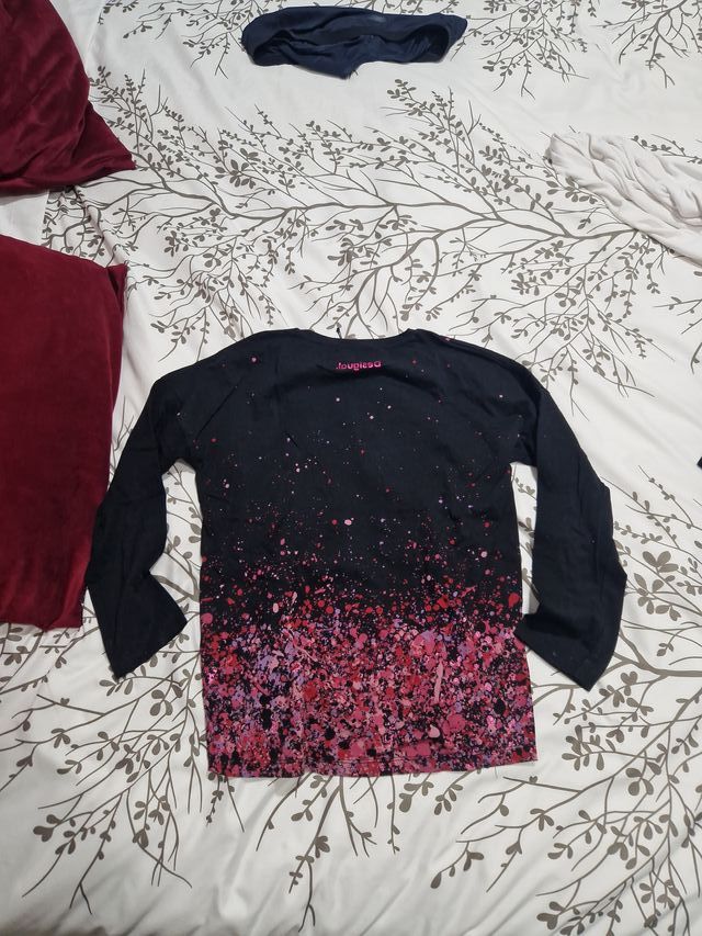 Camiseta Desigual Corazón Lentejuelas Talla 9-10