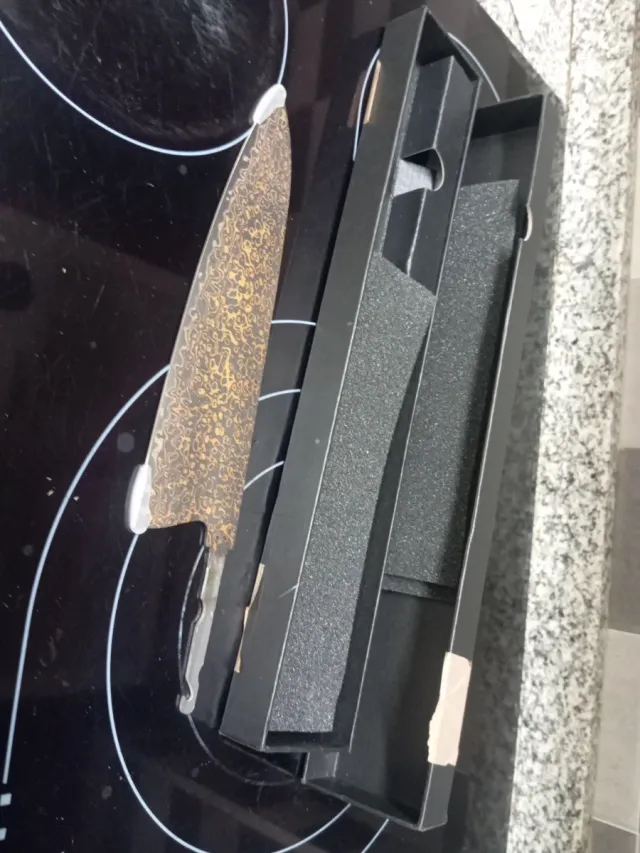 Cuchillo Chef Damasco Sin Mango