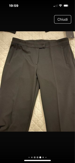 Tailleur pantalone nero taglia 46 slim