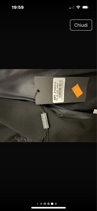 Tailleur pantalone nero taglia 46 slim