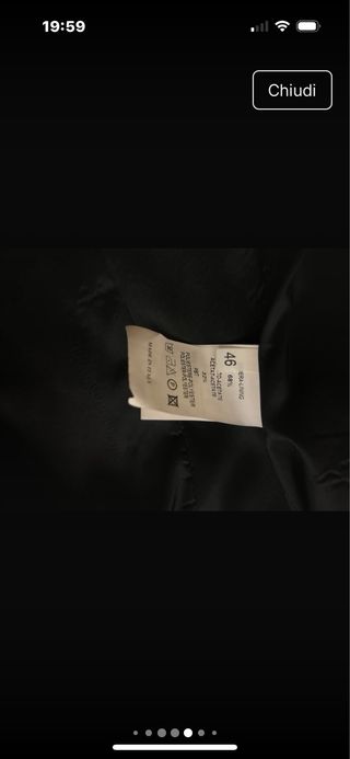 Tailleur pantalone nero taglia 46 slim