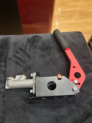 Freno de mano hidráulico rojo