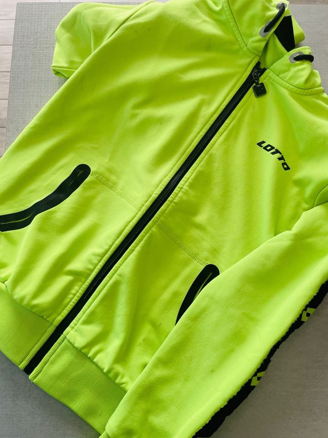 Felpa Lotto con zip e cappuccio