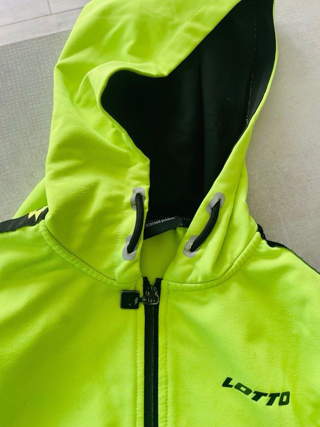 Felpa Lotto con zip e cappuccio