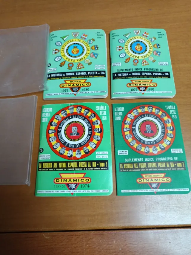 Suplementos Futbol Dinámico 1973-1974 y 1979-1980