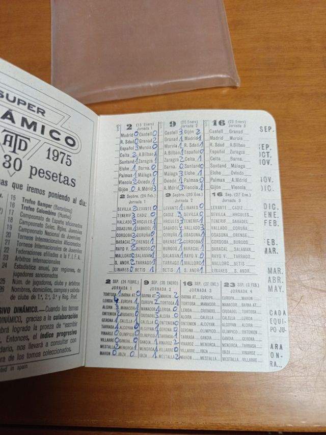 Suplementos Futbol Dinámico 1973-1974 y 1979-1980