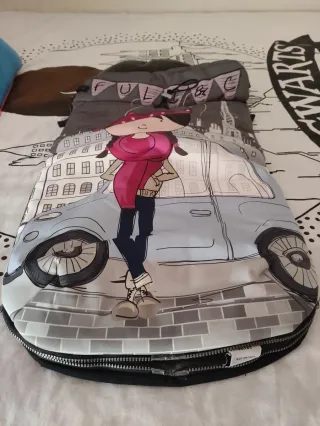 Saco para cochecito con diseño de niña