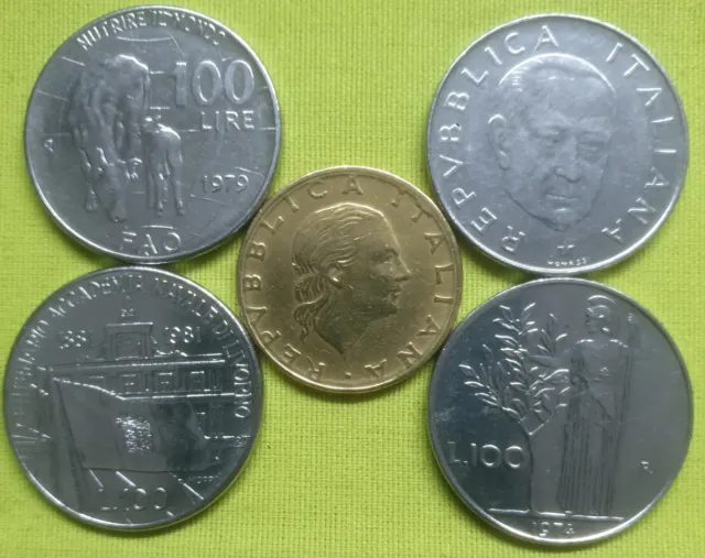 Lotes de monedas italianas