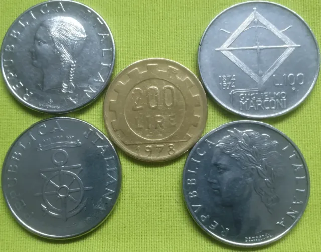Lotes de monedas italianas