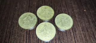 4 Monedas 50 Céntimos Euro Francia