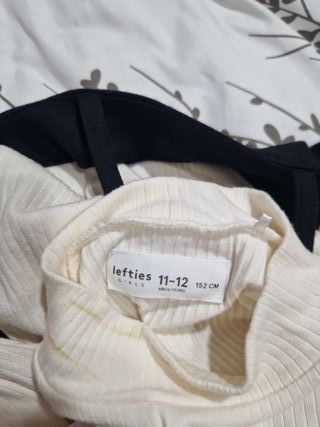 Vestido niña beige y negro