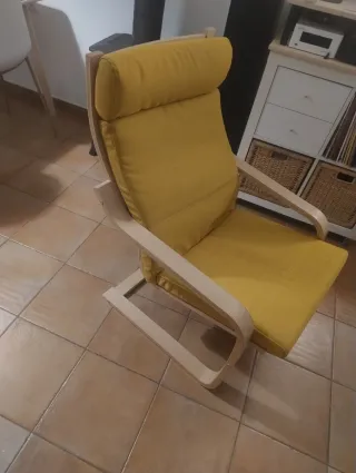 Sillón Ikea Poäng amarillo sin estrenar