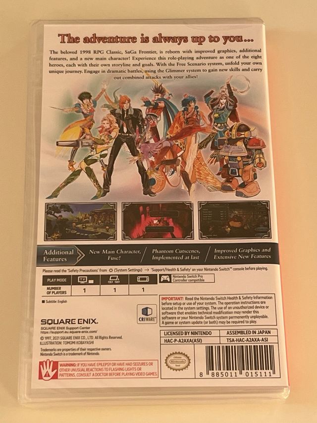 Saga Frontier Remastered Switch Importación