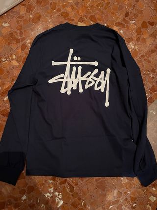 Camiseta Stüssy Negra Manga Larga