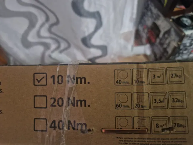 Kit Motor Persiana 10Nm + 2 Mandos