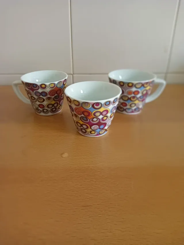 Juego de 3 tazas de cerámica