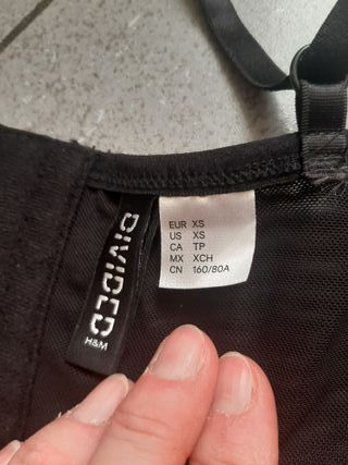 Corsetto H&M Nero Taglia XS