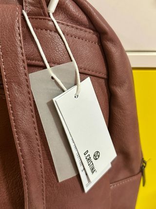 Mochila D. Cristina Nueva Rosa/Marrón