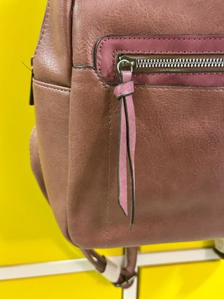 Mochila D. Cristina Nueva Rosa/Marrón