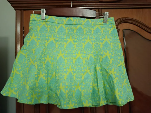 Falda Blanco verde y amarillo