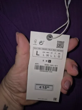 Conjunto morado Zara tirantes