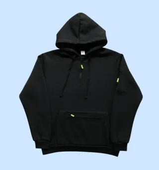 Sudadera deportiva con capucha y cremallera XL