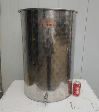 Depósito Acero Inox 100L con Grifo