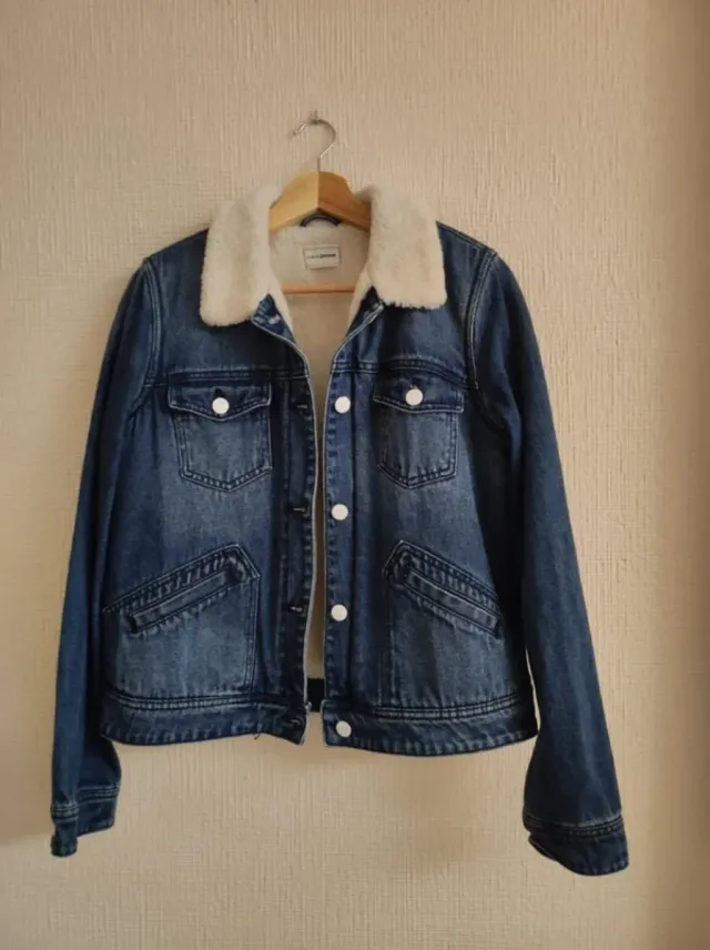 Chaqueta vaquera forrada azul