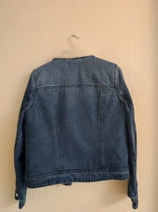 Chaqueta vaquera forrada azul