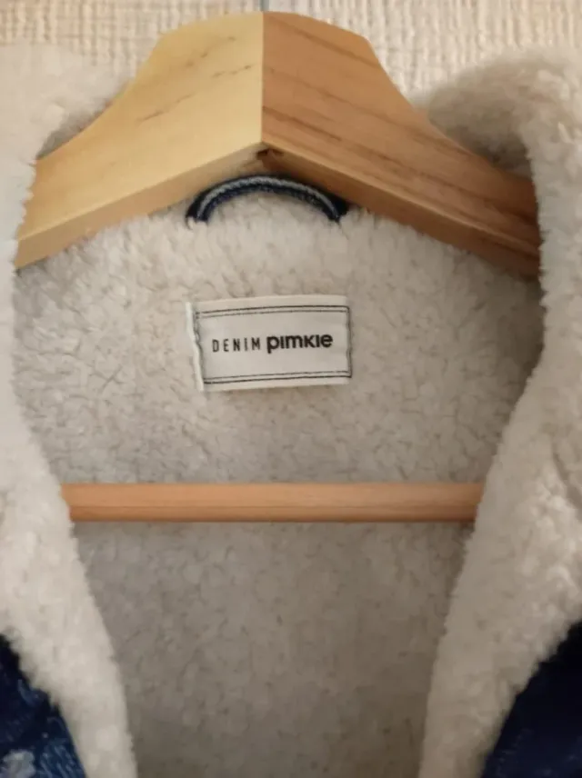 Chaqueta vaquera forrada azul