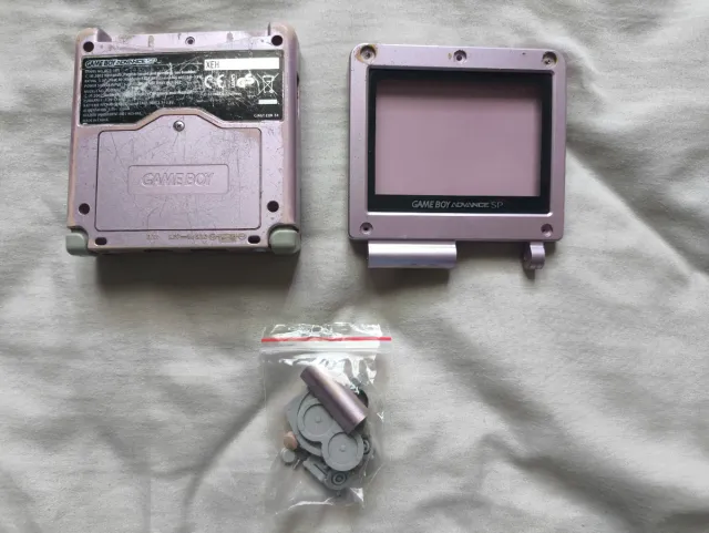 Carcaça Original Gameboy Advance SP (Rosa, 101)