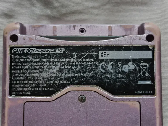 Carcaça Original Gameboy Advance SP (Rosa, 101)