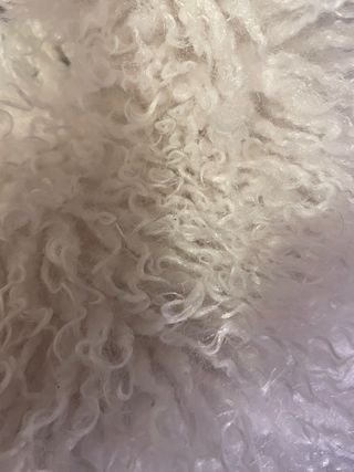 Borsa bianca in pelo