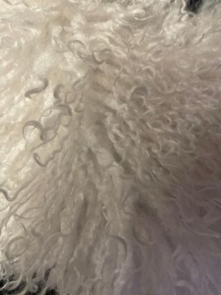 Borsa bianca in pelo