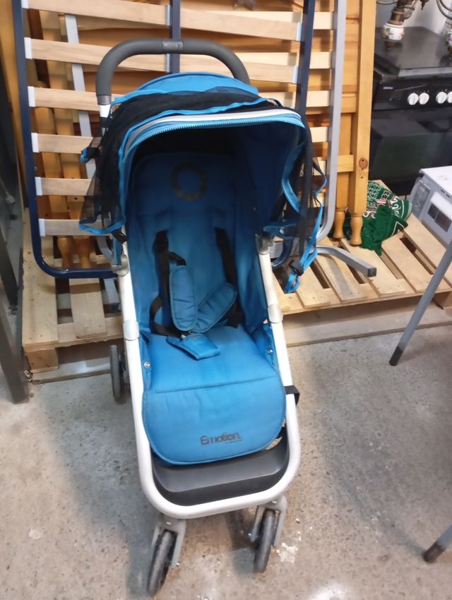 Carro de paseo azul Emotion