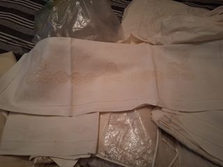 Lenzuola lino ricamo Cantù