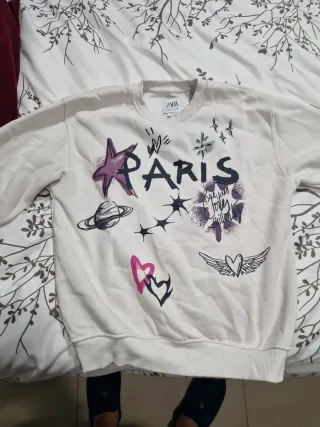 Sudadera Zara niña Paris M