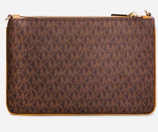 Bombonera Michael KORS dorada y marrón con neceser