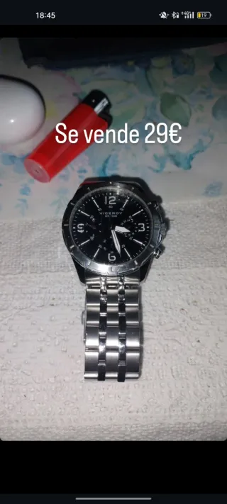 Reloj Viceroy Plateado Sumergible 100m