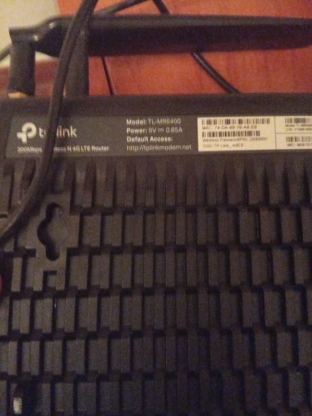 TP-Link TL-MR6400 Router Inalámbrico funciona SIM