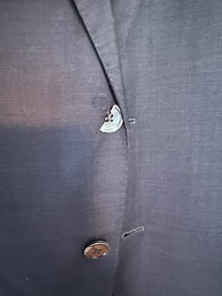 Traje de hombre azul marino