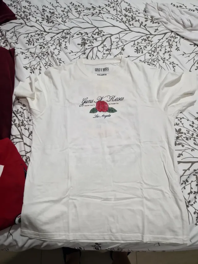 Camiseta Pull&Bear Guns N' Roses Blanca