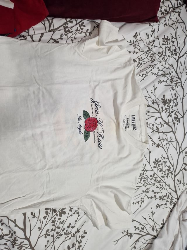 Camiseta Pull&Bear Guns N' Roses Blanca
