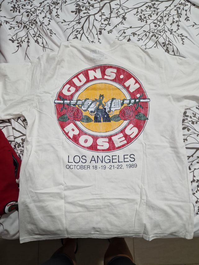 Camiseta Pull&Bear Guns N' Roses Blanca